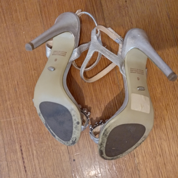Tony Bianco Silver Kosta Diamente  strap stiletto heel in size 6 - Picture 8 of 9
